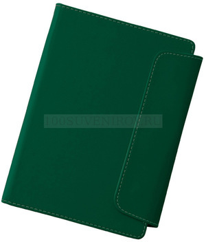 Фото Блокнот A5 "Horsens" с шариковой ручкой-стилусом, зеленый