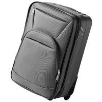 Пластиковый чемодан 21 на колесиках с дополнительным отделением и пластиковый пластмассовый рюкзак