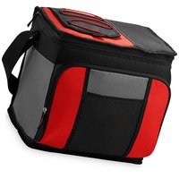 Дорожная ручная сумка-холодильник на 24 банки с удобным карманом, 18,5 л., красный