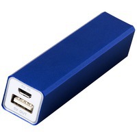 Портативное зарядное устройство Volt, синий и телефон сотовый с логотипом