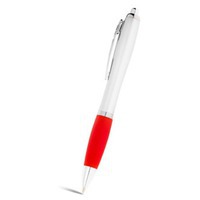 Изображение Ручка шариковая Nash, серебряный/красный, черные чернила, дорогой бренд Scripto