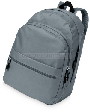 Фото Городской рюкзак TREND с 2 отделениями на молнии и внешним карманом, 27 л., 35 х 17 х 45 см, нагрузка 10 кг. (серый)