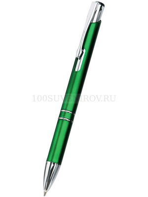 Фото Ручка шариковая "Калгари", зеленая (зеленый, серебристый)