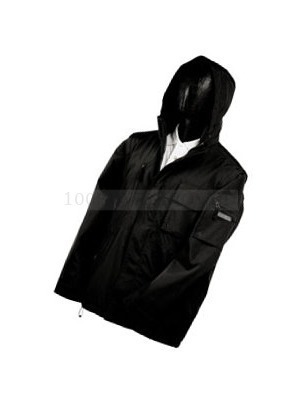 Фото Черная куртка FERRE Джанфранко Ферре с капюшоном и отстегивающимися рукавами