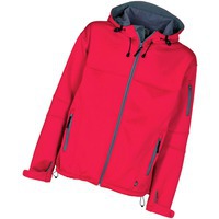 Куртка "Soft shell" женская, красный/серый, S