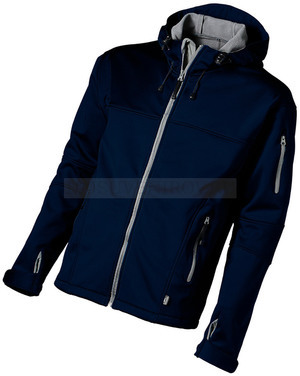 Фото Куртка "Soft shell" мужская (темно-синий, серый) XL