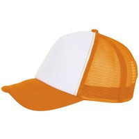 Фотография Бейсболка BUBBLE, оранжевый неон с белым, дорогой бренд Sol's
