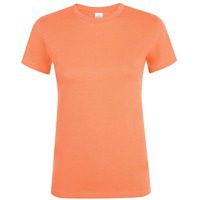 Красивая футболка женская REGENT WOMEN, оранжевая (абрикосовая) XL