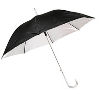 Большой двухцветный зонт-трость МАЙОРКА полуавтомат с алюминиевой ручкой, d103 х 89 см. под термотрансфер, трафаретную печать логотипа и брендовые мужские зонты