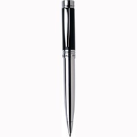 Красивая ручка шариковая Cerruti 1881 модель Zoom в тубусе серебристая