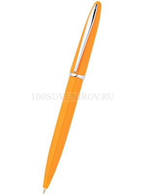 Фото Ручка шариковая "Империал Люкс" оранжевая (оранжевый глянцевый, серебристый)