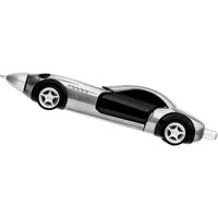 Ручка шариковая Сан-Марино в виде автомобиля с открывающимися дверями и инерционным механизмом движения серебристая