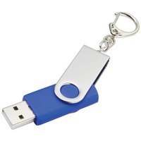 USB-флеш-карта синяя из пластика на 8 Гб