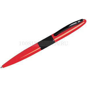 Фото STREETRACER, ручка шариковая, красный/черный, металл