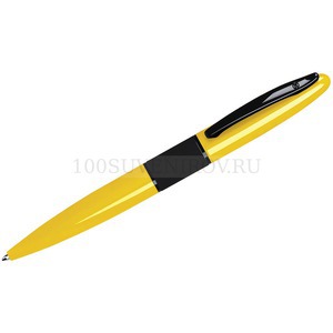 Фото STREETRACER, ручка шариковая, желтый/черный, металл