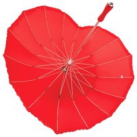 Легкий зонт-трость «Сердце»