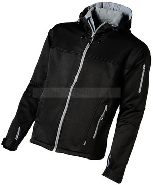 Фото Куртка "Soft shell" (черный, серый) XL