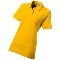 Рубашка-поло "Boston" женская, золотисто-желтый, L