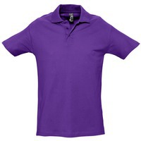Рубашка поло мужская SPRING 210 темно-фиолетовая, S–XXL