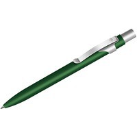 Alpha, шариковая ручка, зеленый металлик/ хром и гравировка на ручке