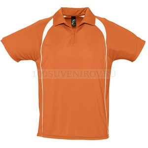 Фото Спортивная рубашка поло PALLADIUM 140, оранжевая с белым «Sols», S–XXL