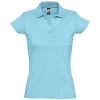 Рубашка поло женская PRESCOTT 170, бирюзовая