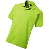Рубашка поло "Boston" мужская зелёное яблоко, зеленое яблоко, L