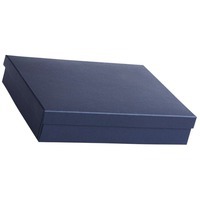 Фотография Подарочная коробка Giftbox, синяя, дорогой бренд Сделано в России