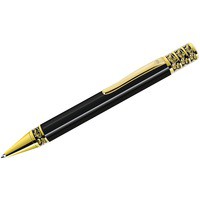 Фотка Grand, металлическая шариковая ручка, черный/золотой