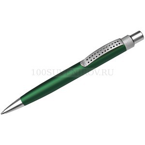Фото Металлическая шариковая ручка S, зеленый/ хром