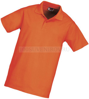 Фото Рубашка поло "Economy" мужская оранжевый, L