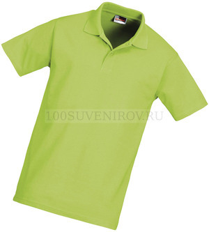 Фото Рубашка поло "Economy" мужская зелёное яблоко, XL