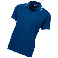 Рубашка поло мужская синяя из хлопка ERIE классический синий, M