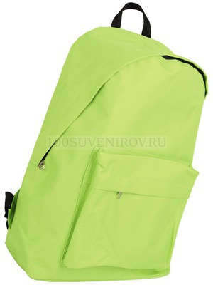 Фото Рюкзак с 1 отделением и внешним передним карманом (зеленое яблоко, черный)