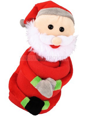 Фото Мягкая игрушка «Дед Мороз» с пледом (красный)