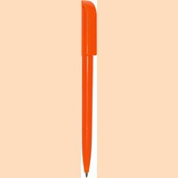 Пластиковая промо-ручка шариковая МИЛЛЕНИУМ, синие чернила, d0,9 х 13,8 см, оранжевый