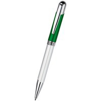 Ручка шариковая "Мичиган" серебристая/зеленая