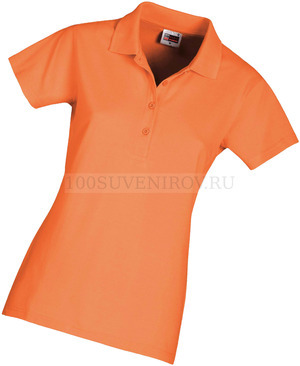 Фото Рубашка поло "Economy" женская оранжевый, L