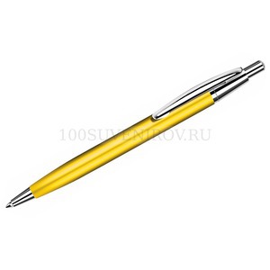 Фото EPSILON, ручка шариковая, желтый/хром, металл