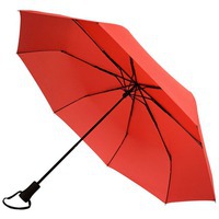 Зонт складной красный из пластика компактный HOGG TREK