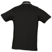 Рубашка поло мужская с контрастной отделкой PRACTICE 270 черная S