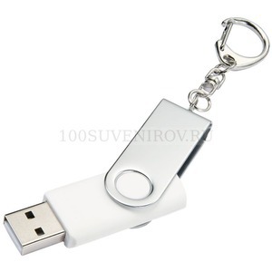 Фото Белая USB-флеш-карта из пластика, 16 Гб