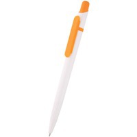 Ручка шариковая "Этюд" белая/оранжевая