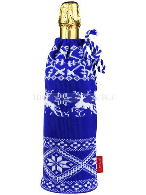 Фото Чехол на шампанское "Сказка", синий «Teplo»
