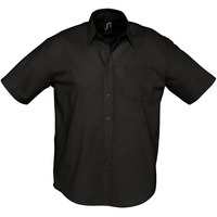 Рубашка мужская с коротким рукавом BRISBANE черная XL