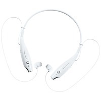 Фотография Беспроводные наушники stereoBand, белые от знаменитого бренда Indivo