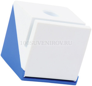 Фото Подставка под ручку, визитки и скрепки (белый, синий)