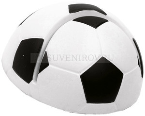 Фото Держатель для визиток-антистресс «Футбольный мяч» (белый, черный)
