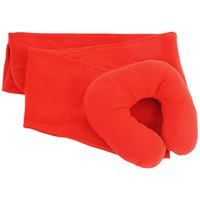 Набор для путешествий с комфортом: плед и подушка под голову в чехле, красный
