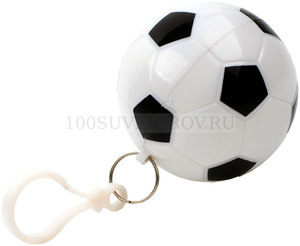Фото Дождевик в футляре «Футбольный мяч» (белый, черный)